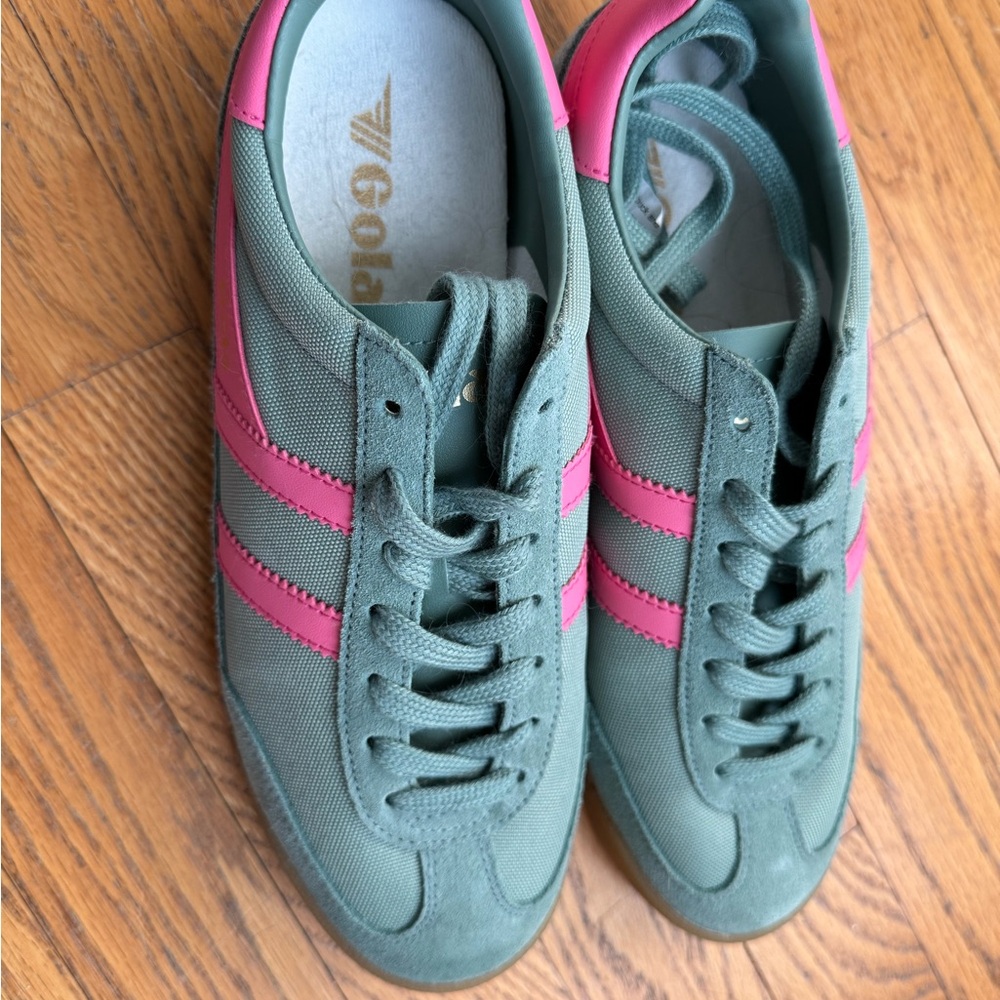 Gola Women's Sneakers in Green and Pink